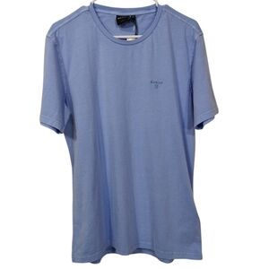 NWT Barbour Tailored Fit Short Sleeve Tee in Sky Blue - Sz M
